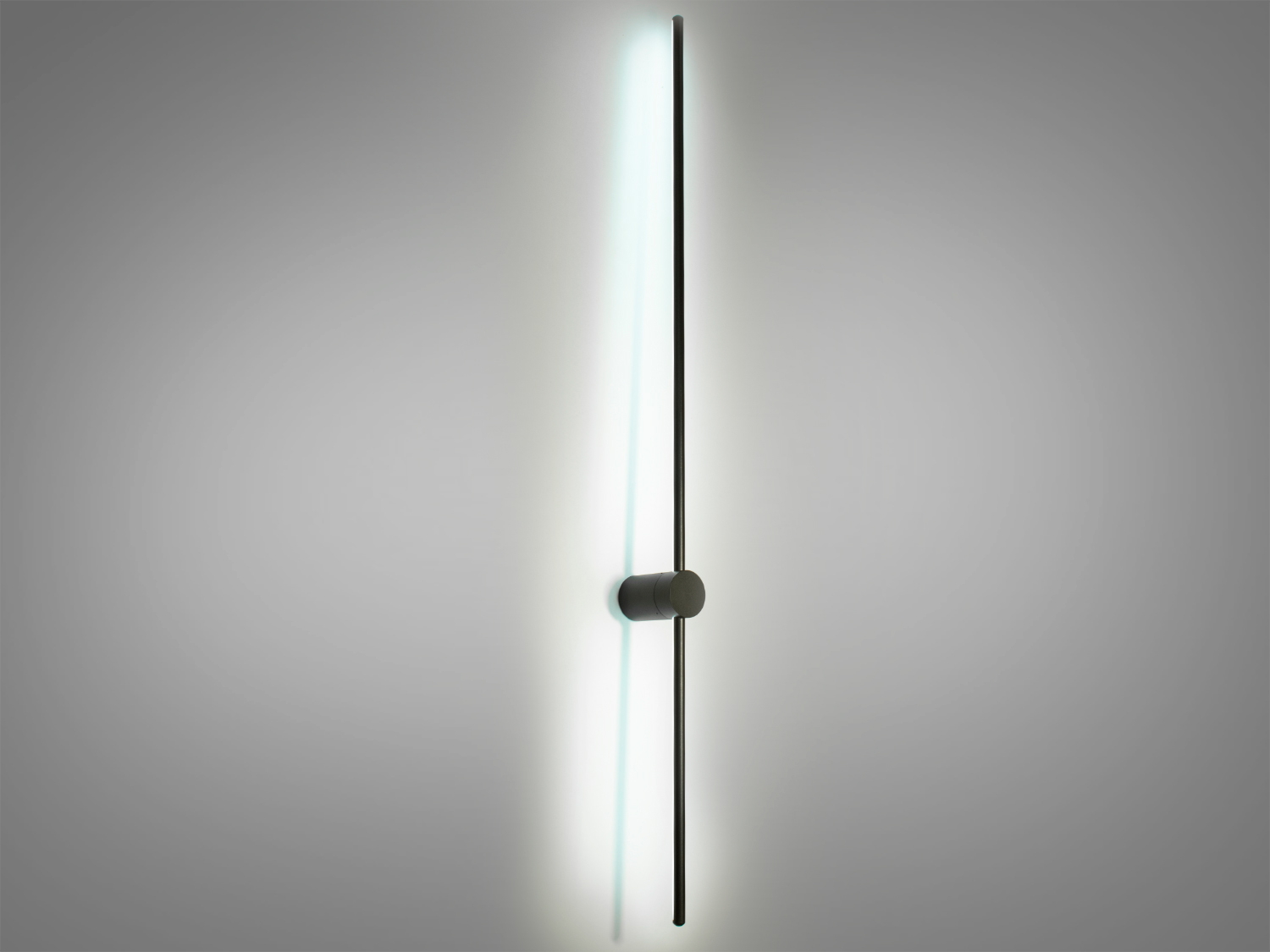 Лінійний світлодіодний світильник-бра для зали, колір чорний, 16W