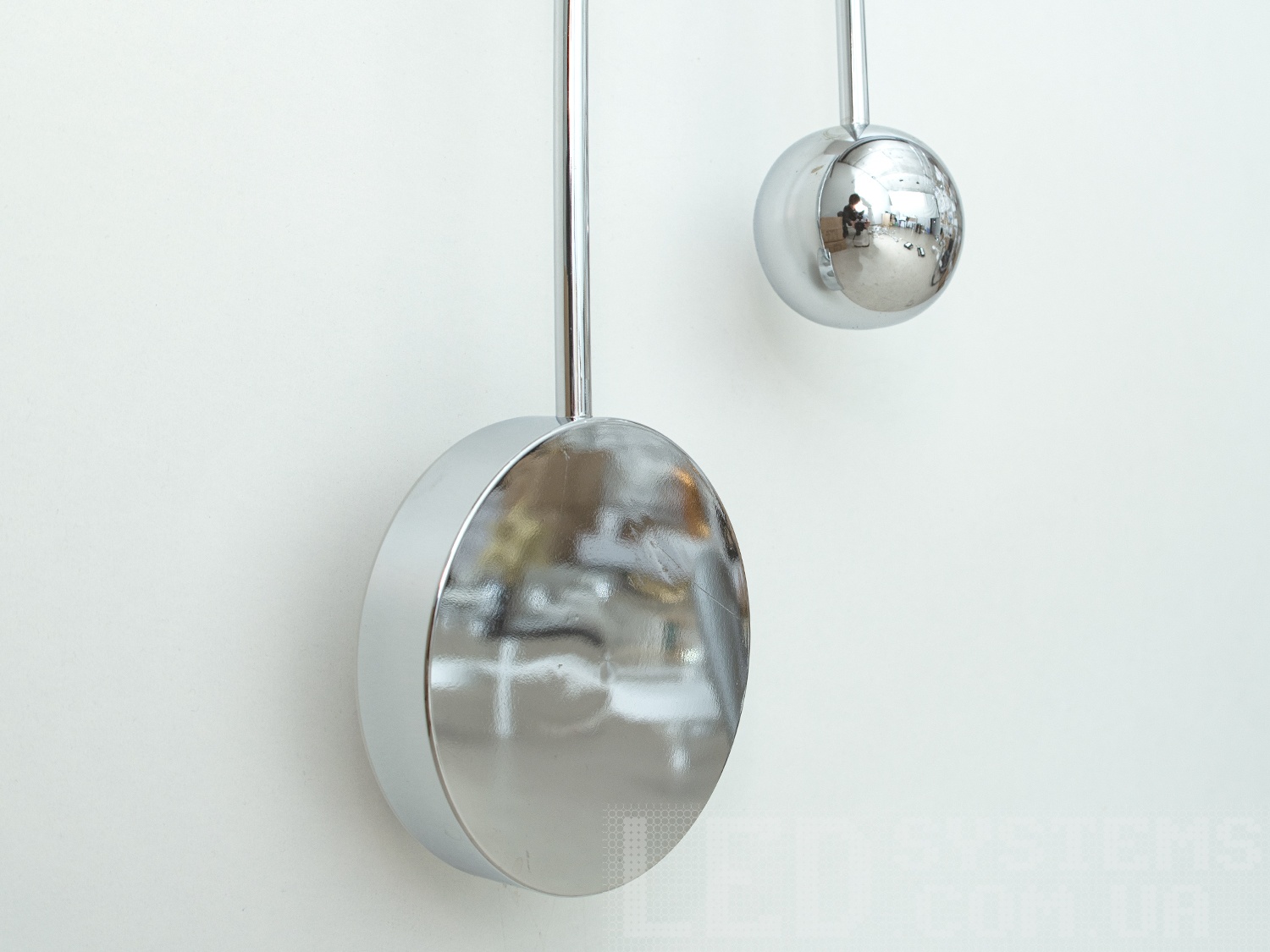 Настінний сучасний світлодіодний світильник, колір хром, 30W