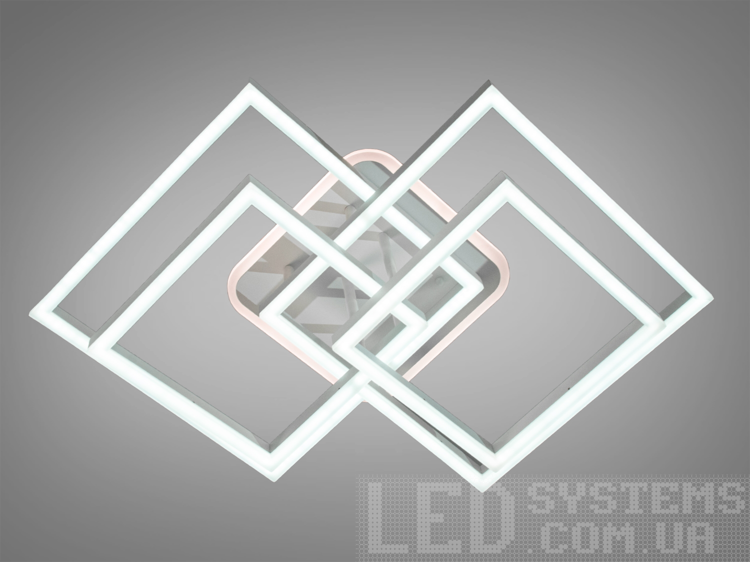 Стильна LED-люстра для залу з пультом, колір білий, 135W на 19м2Потолочные люстры, Светодиодные люстры, Люстры LED, Потолочные, Новинки