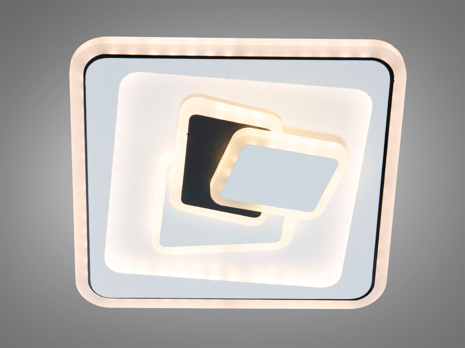 Стельова лампа з м’яким білим світлом, квадратна форма, ідеальна для зон відпочинку. Виготовлена з якісного пластику.