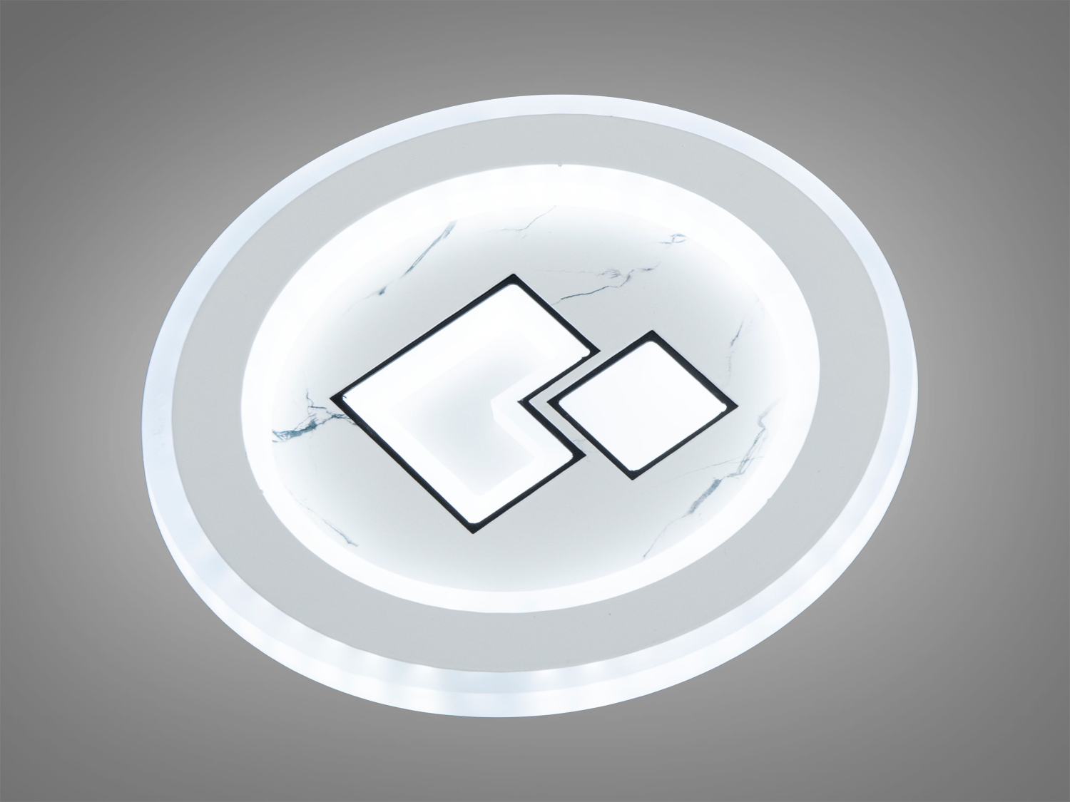 Стильний круглий LED світильник, колір білий, 32W