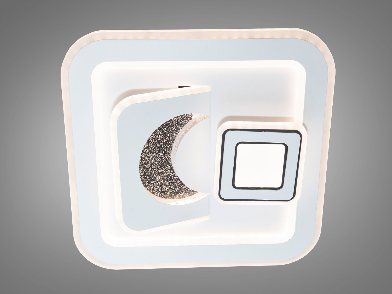 Багатофункціональний LED світильник у спальню, колір білий, 80 W