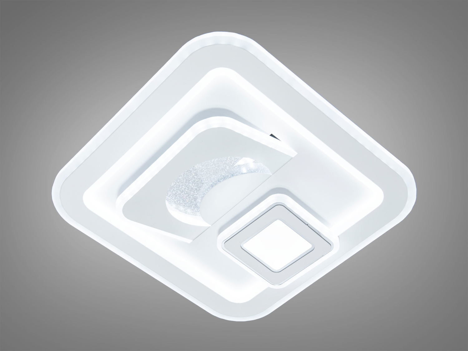 Багатофункціональний LED світильник у спальню, колір білий, 80 W