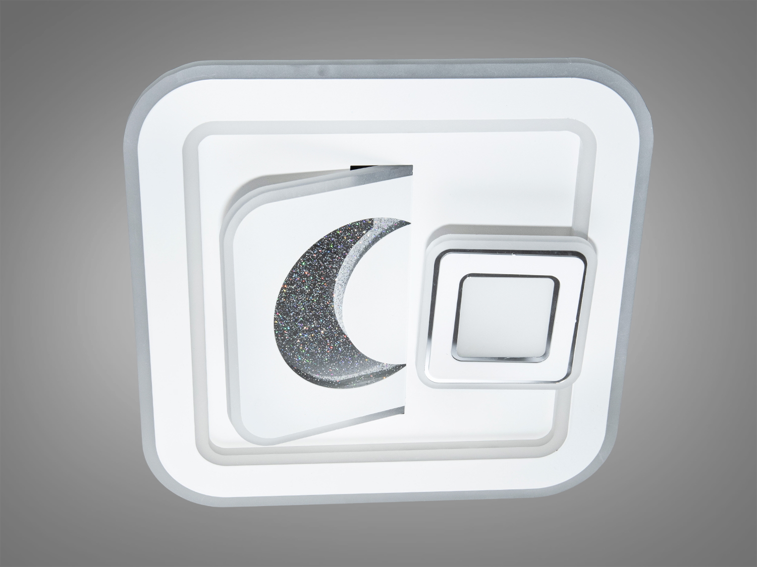 Багатофункціональний LED світильник у спальню, колір білий, 80 W