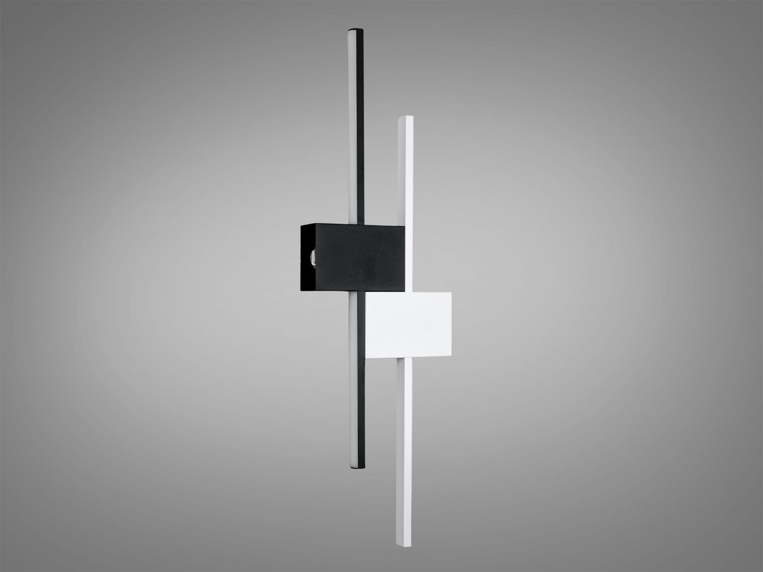 Стильне світлодіодне бра для зали, колір чорний+білий, 15W