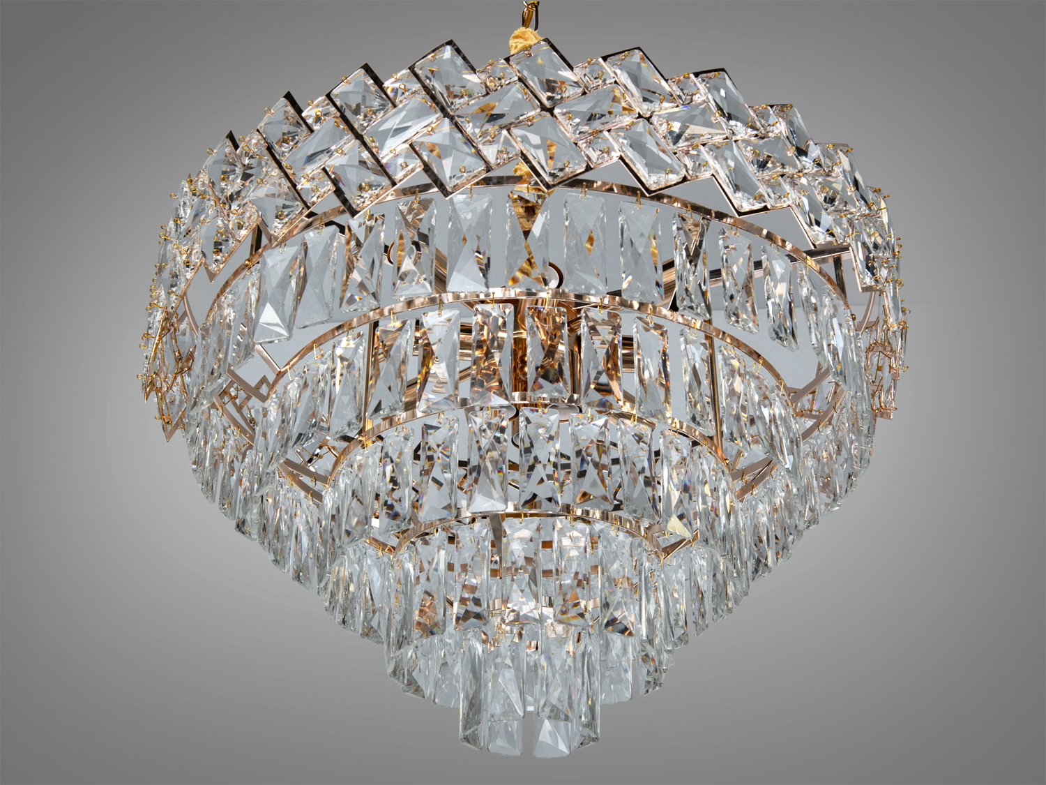 Люстра хрустальна Diasha класика золото 11 ламп для кімнат до 20 м²