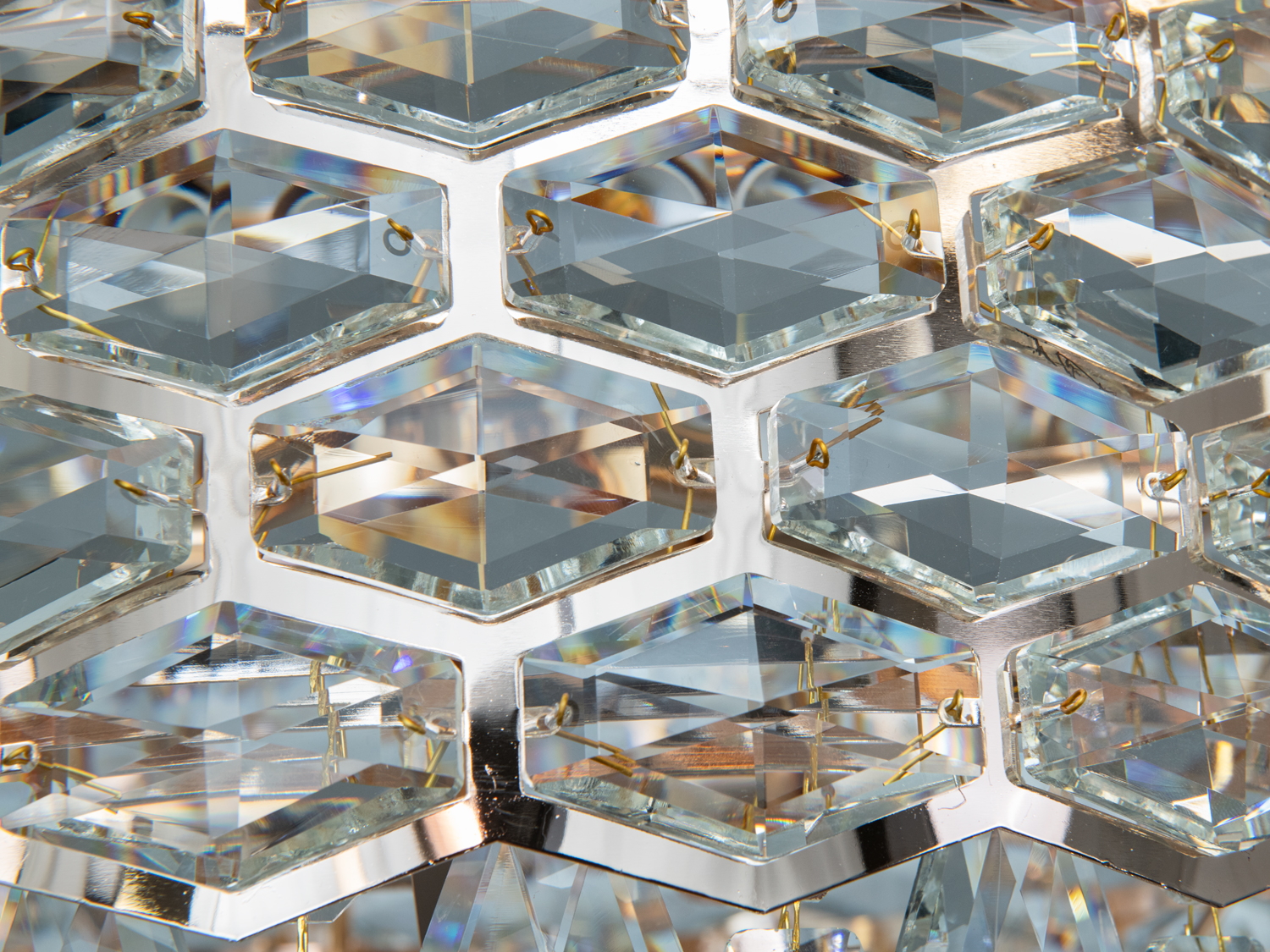 Люстра Diasha Хрустальні люстри 2036-500SGD-LS золото каскадний ефект кришталеві підвіски