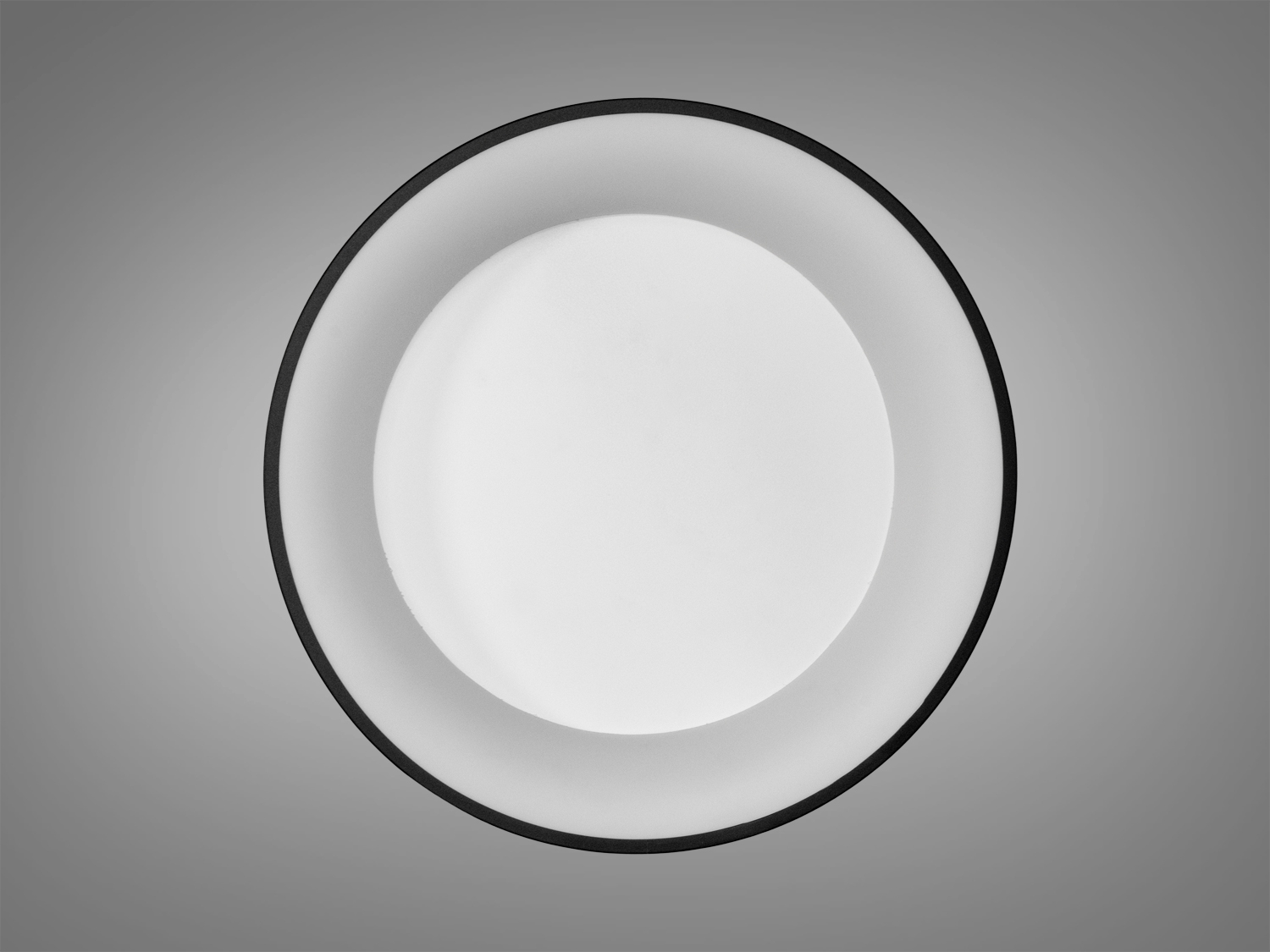 Світлодіодна стельова лампа 2166 у чорному виконанні з дистанційним керуванням та регулюванням яскравості для сучасного інтер′єру.