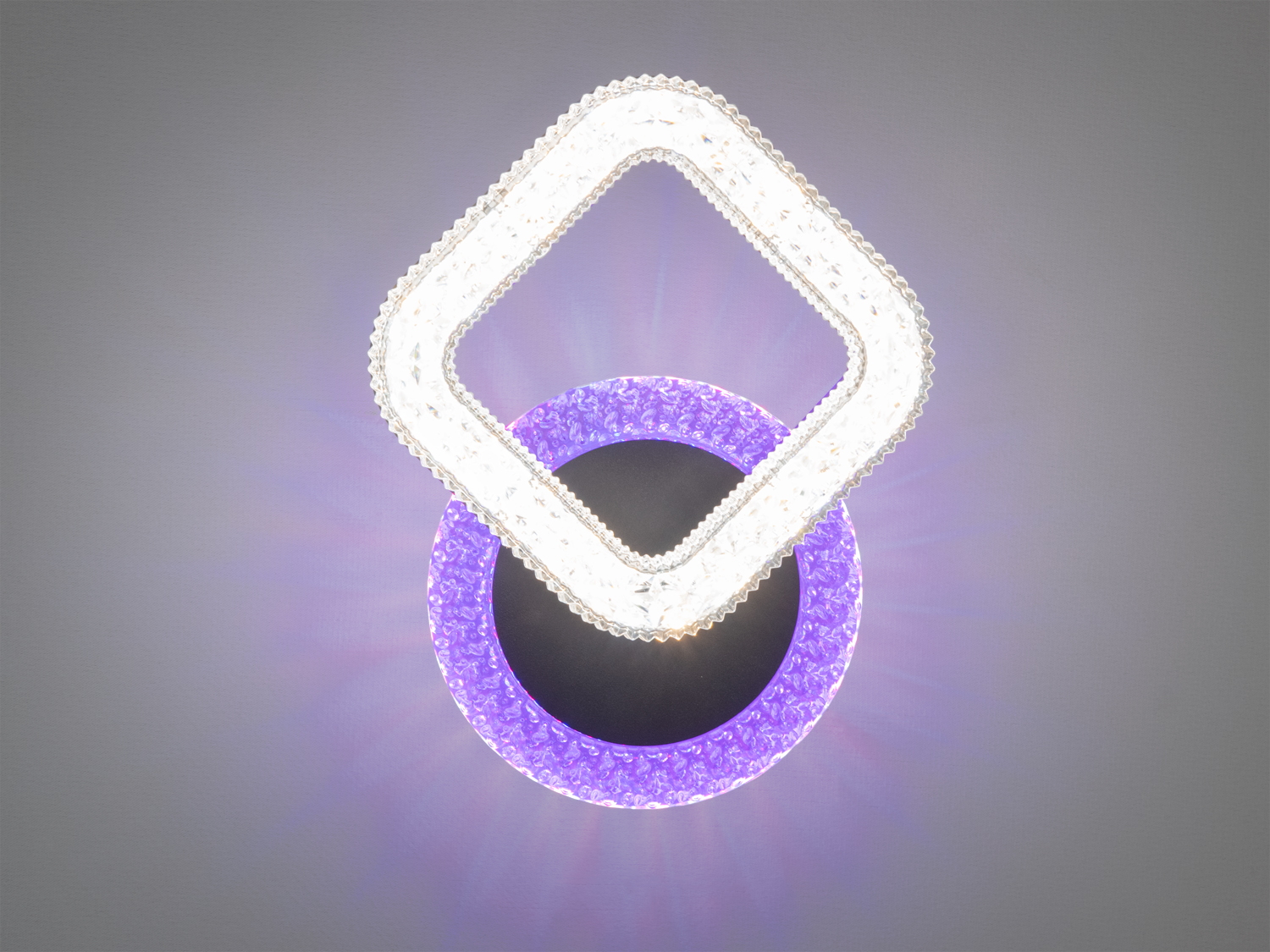 Настінний світильник 2205 з білим світлодіодним освітленням та кольоровою підсвіткою, ідеальний для сучасних інтер′єрів.