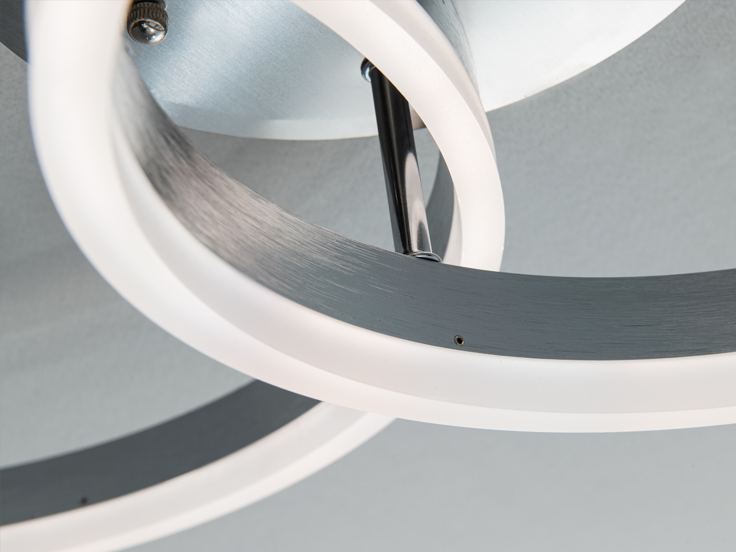 Люстра кільця Diasha матовий хром 50W з пультом і димером LED