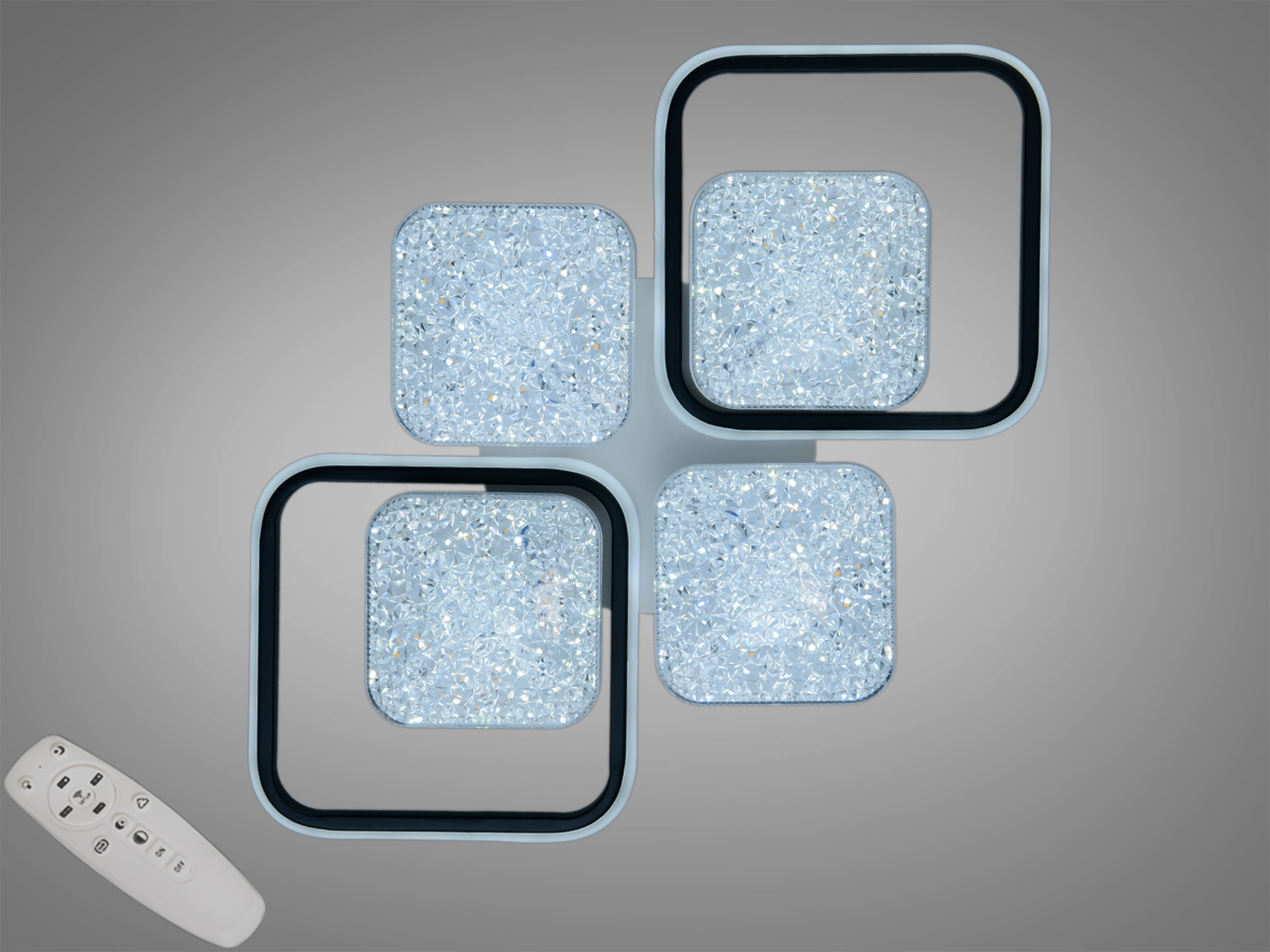 Світильник з пультом дистанційного керування, що дозволяє регулювати яскравість. Ідеальний для вітальні.