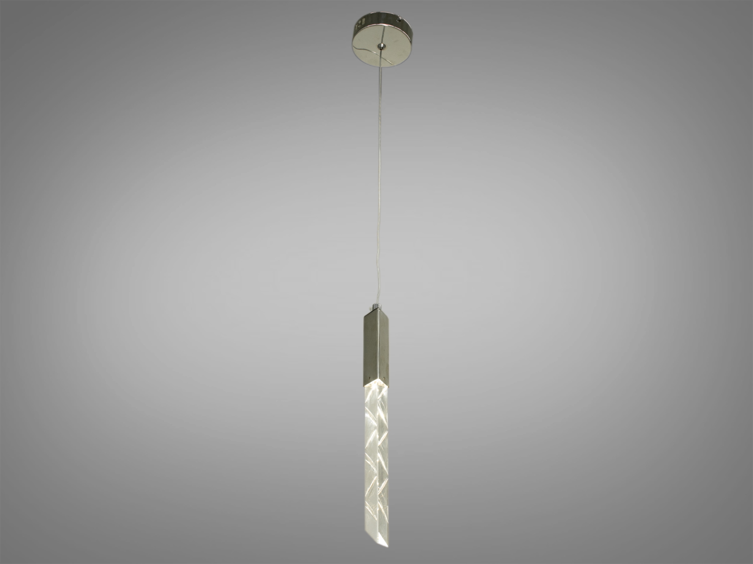 Світлодіодний підвіс на кухню в сучасному стилі, колір хром, 3W