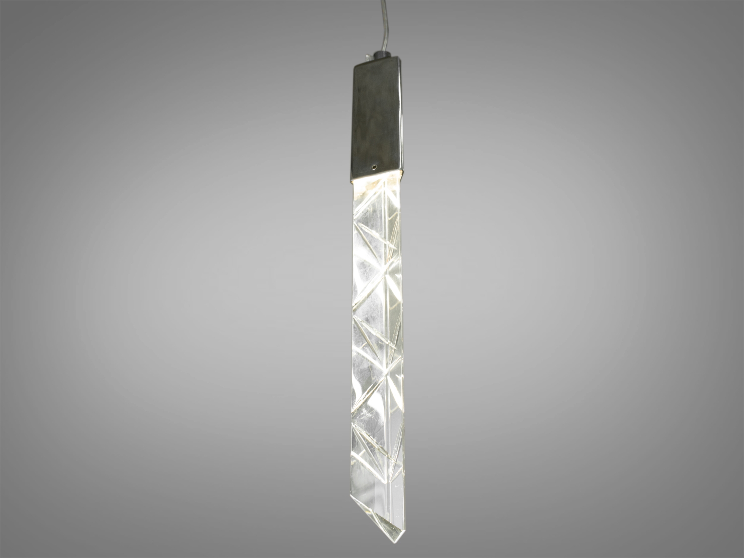 Світлодіодний підвіс на кухню в сучасному стилі, колір хром, 3W