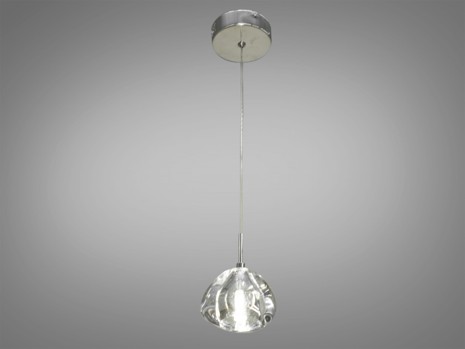 Незвичайний світлодіодний підвіс для підсвічування столів, колір хром