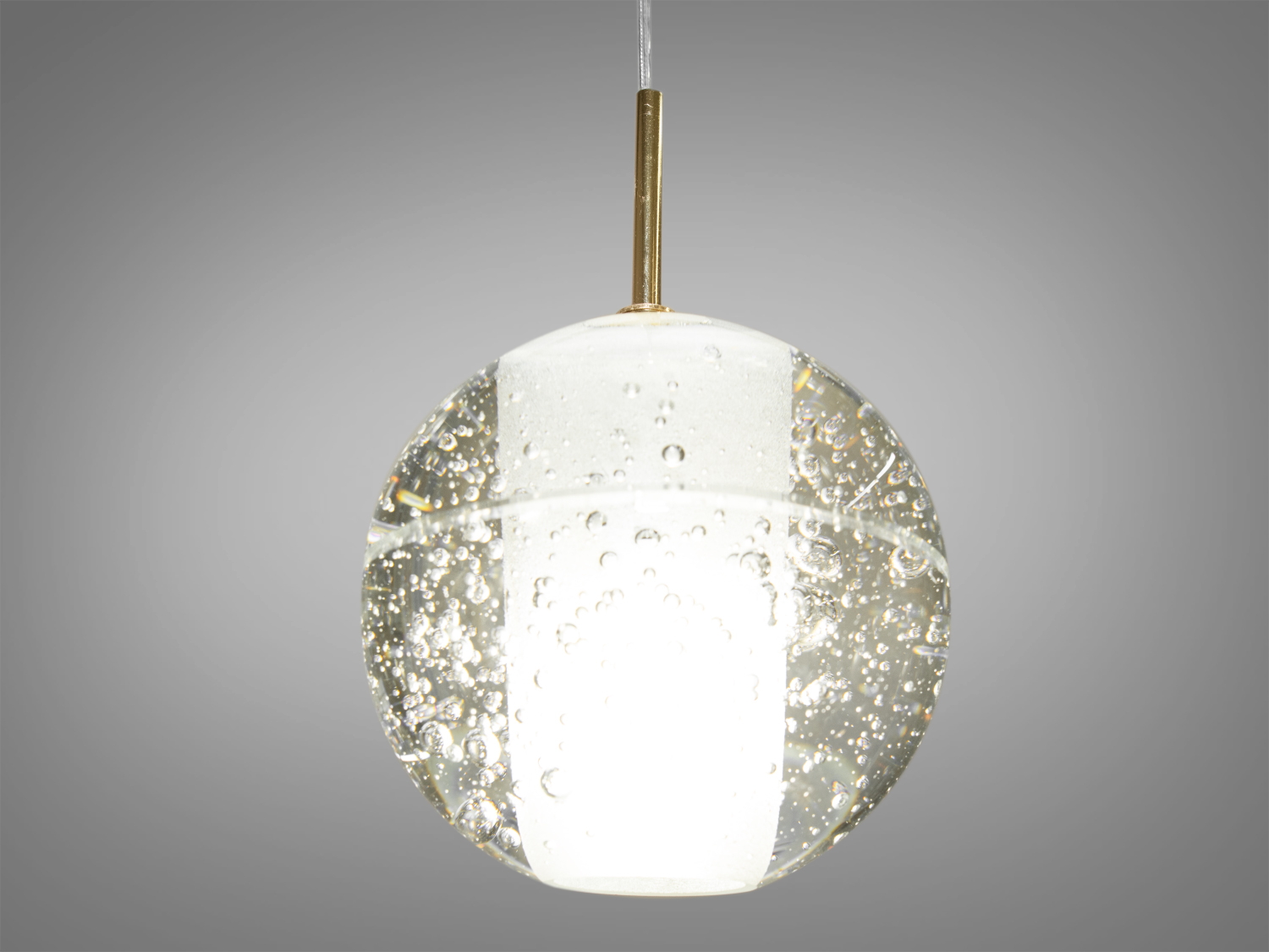 Унікальний одинарний Лед підвіс для барної стійки, колір золото