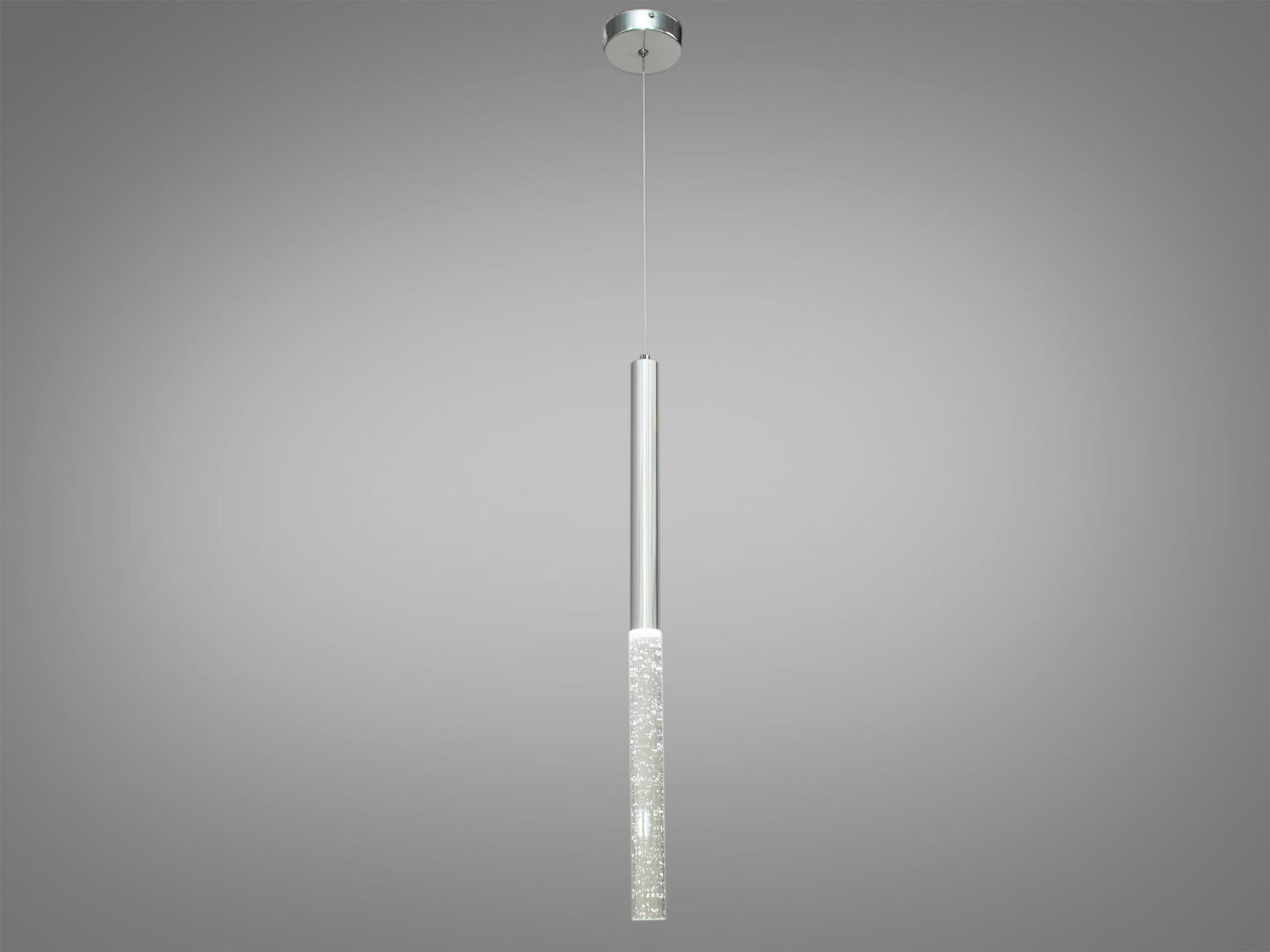 Лаконічна підвісна LED люстра для підсвічування, колір хром, 3W