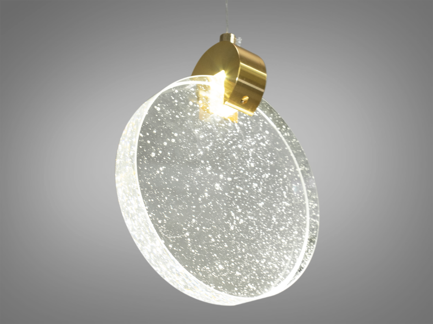 Стильний лаконічний підвіс для підсвічування столу, колір золото, 3W