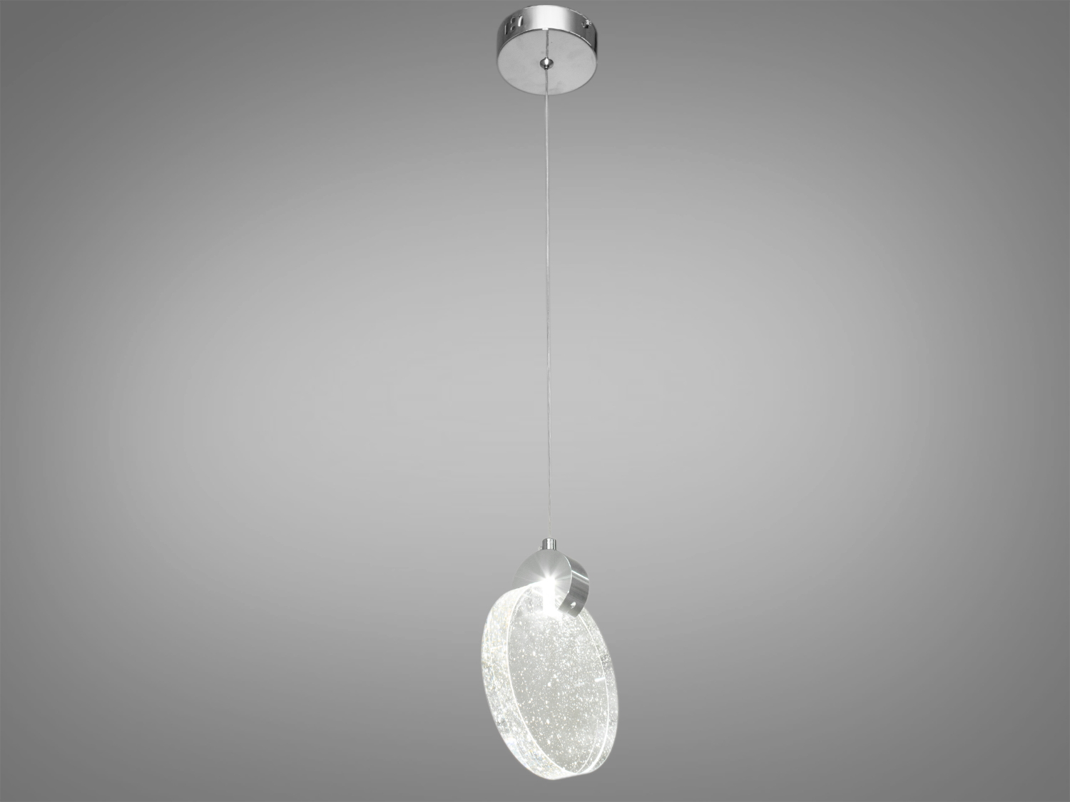 Світильник-підвіс у сучасному стилі на кухню, колір срібло, 3W