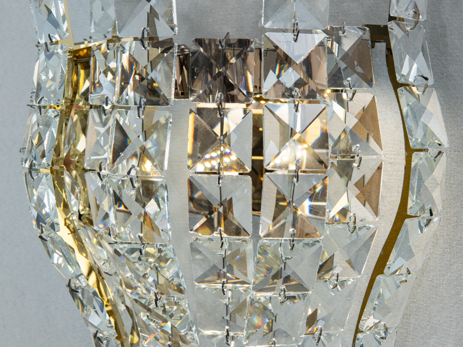 Настінне кришталеве бра LED 3038-2WSGD золото 6 Вт декоративне підсвічування