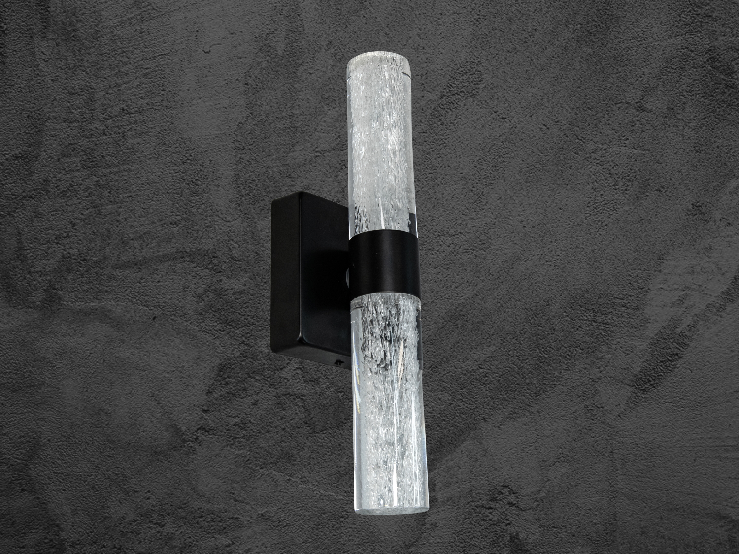 Настінне бра 3152BBK чорне з текстурованим плафоном LED 6W