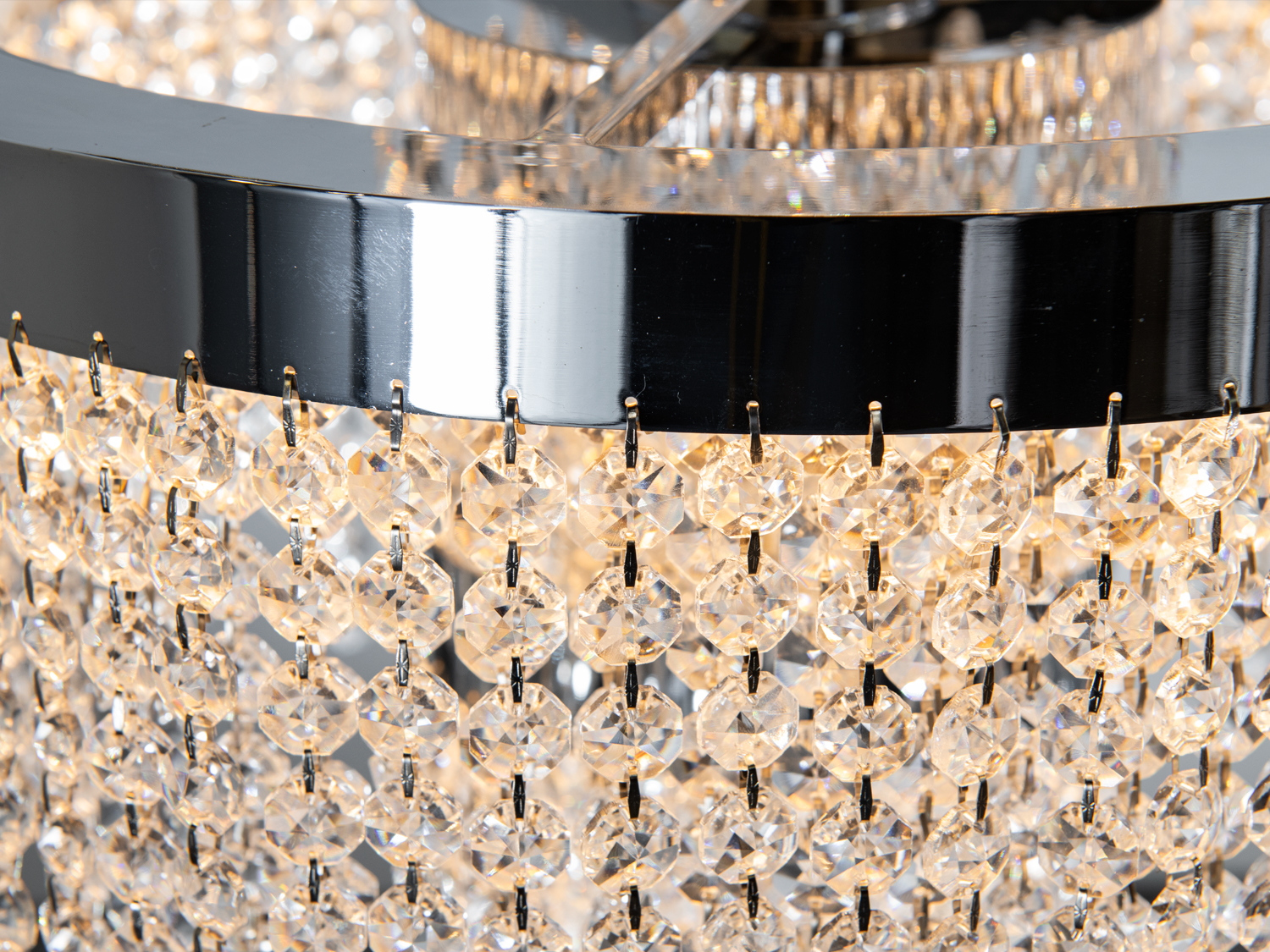 Кришталева люстра Diasha 376-400CH Хром 70 Вт LED