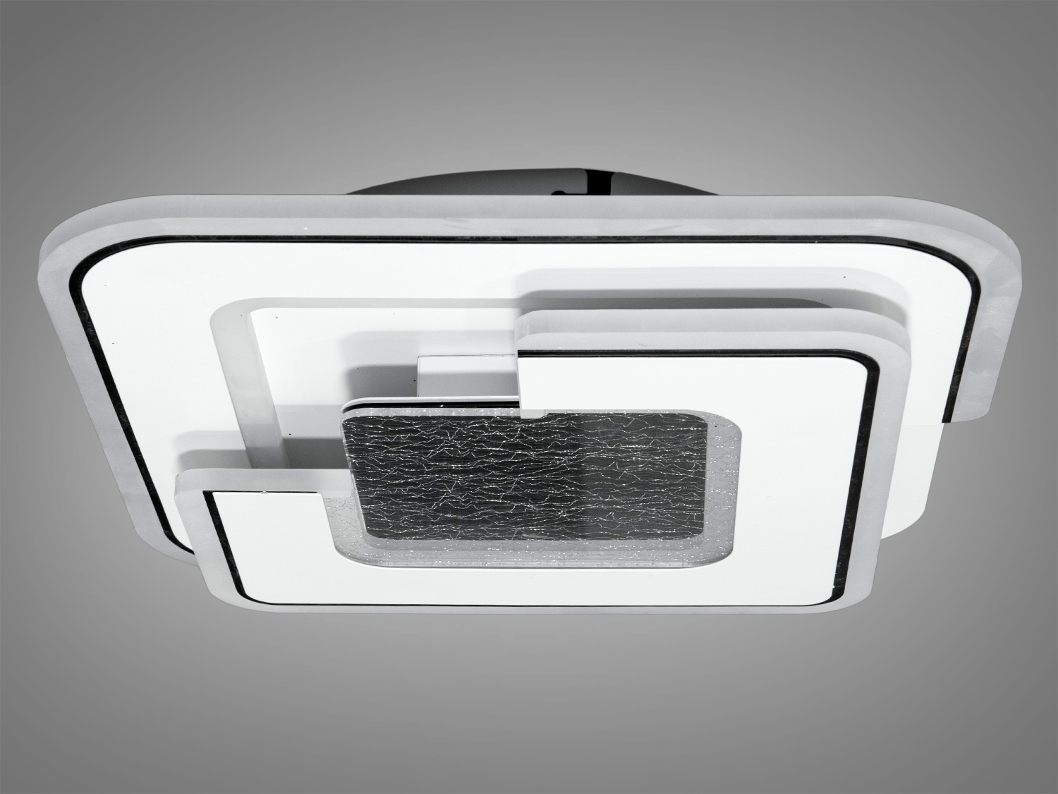 Світлодіодний світильник квадрат білий чорний енергоефективний