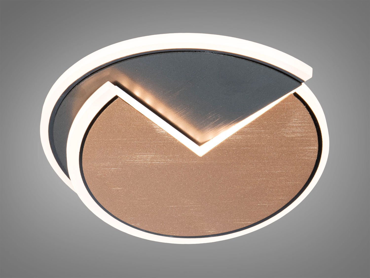 Стельовий світильник з інтегрованим LED-підсвічуванням, що створює м′яке світло. Стильний вибір для мінімалістичних просторів.