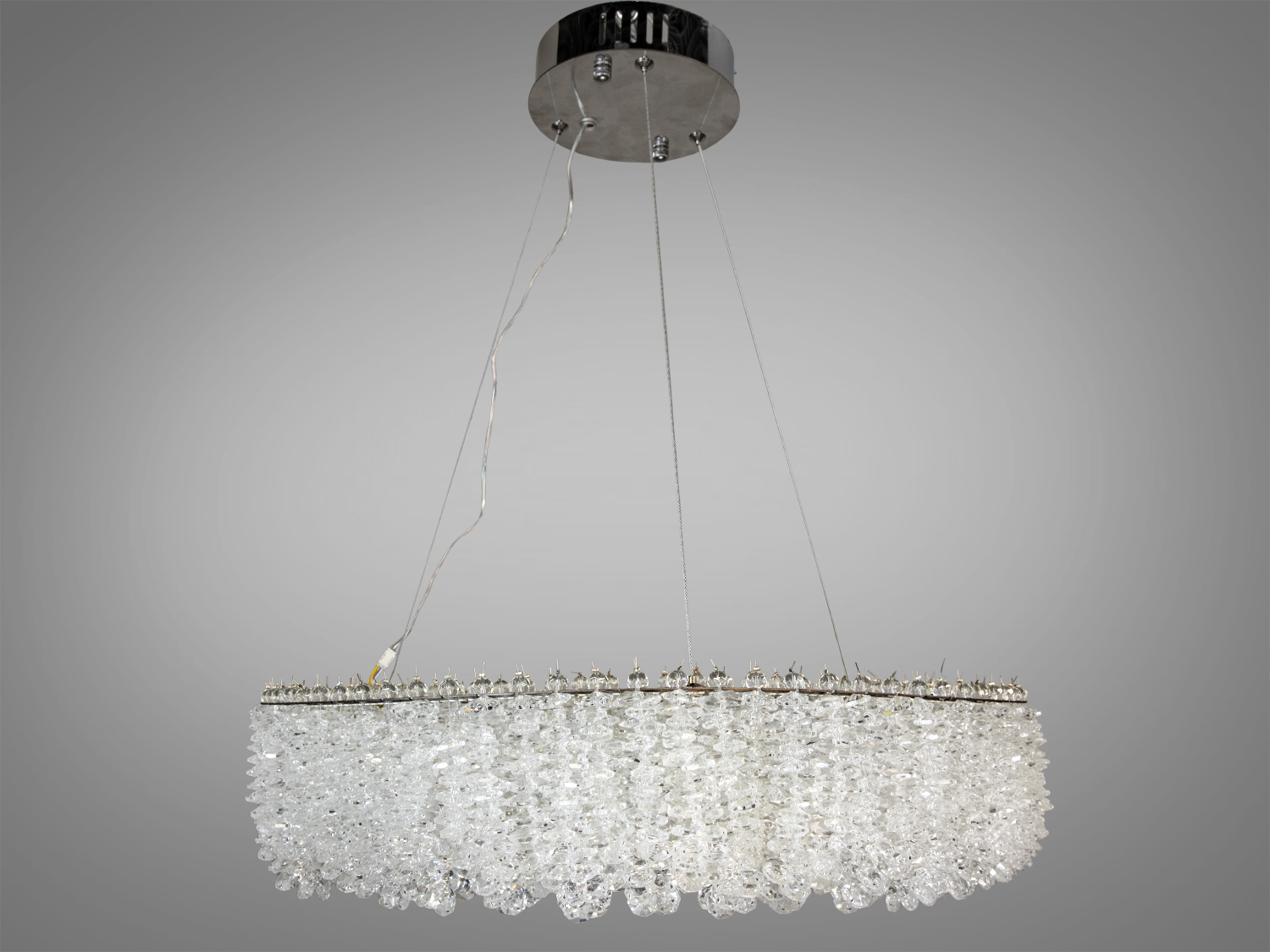 Люстра підвісна Diasha 505-хром кришталева світлодіодна 30Вт