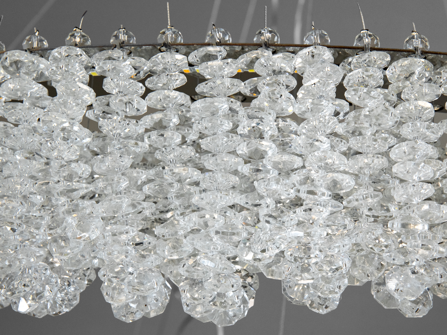 Люстра підвісна Diasha 505-хром кришталева світлодіодна 30Вт