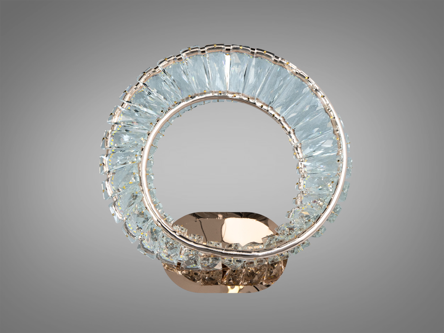 Настінний кришталевий LED бра 42 Вт золото сучасні бра світлодіодні бра