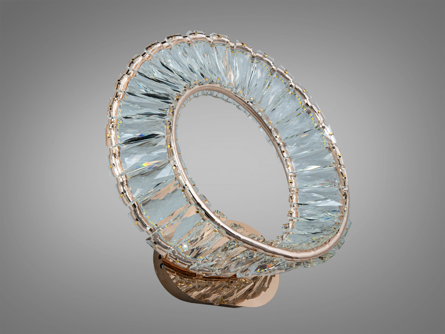 Настінний кришталевий LED бра 42 Вт золото сучасні бра світлодіодні бра