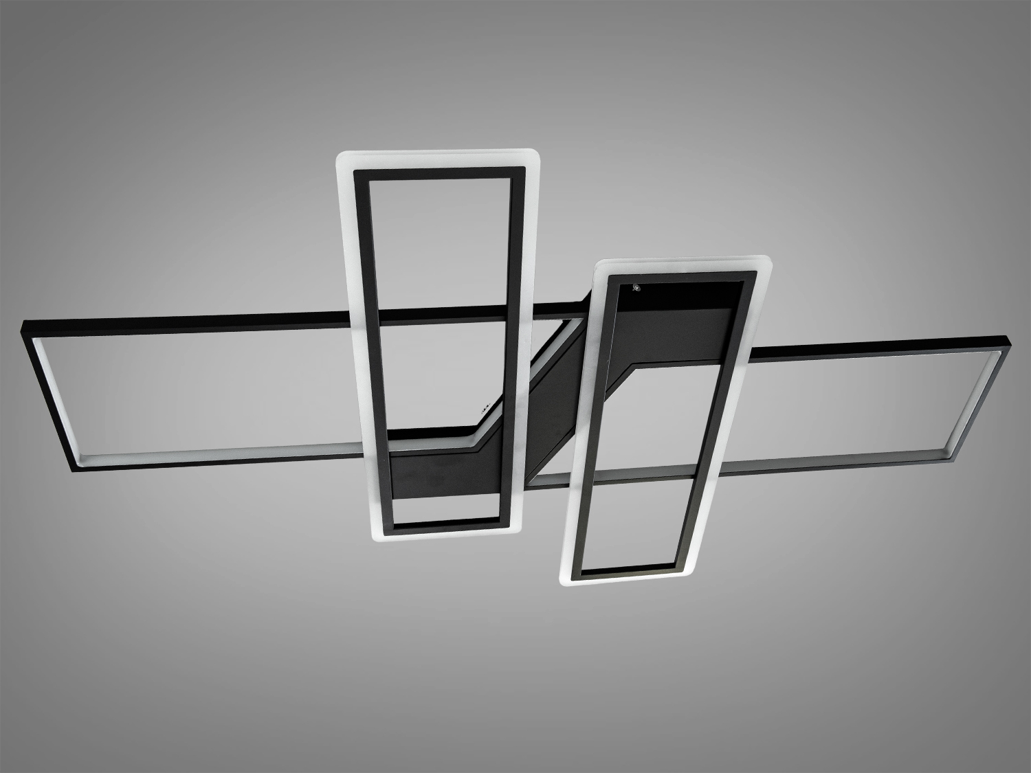 Стельова LED люстра для залу з пультом, 140W на 20м2