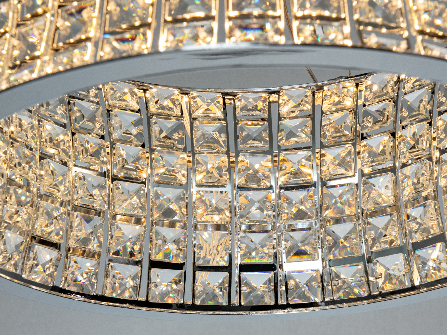 Світлодіодна підвісна люстра LED 572-500CH-LS хром 110Вт з пультом