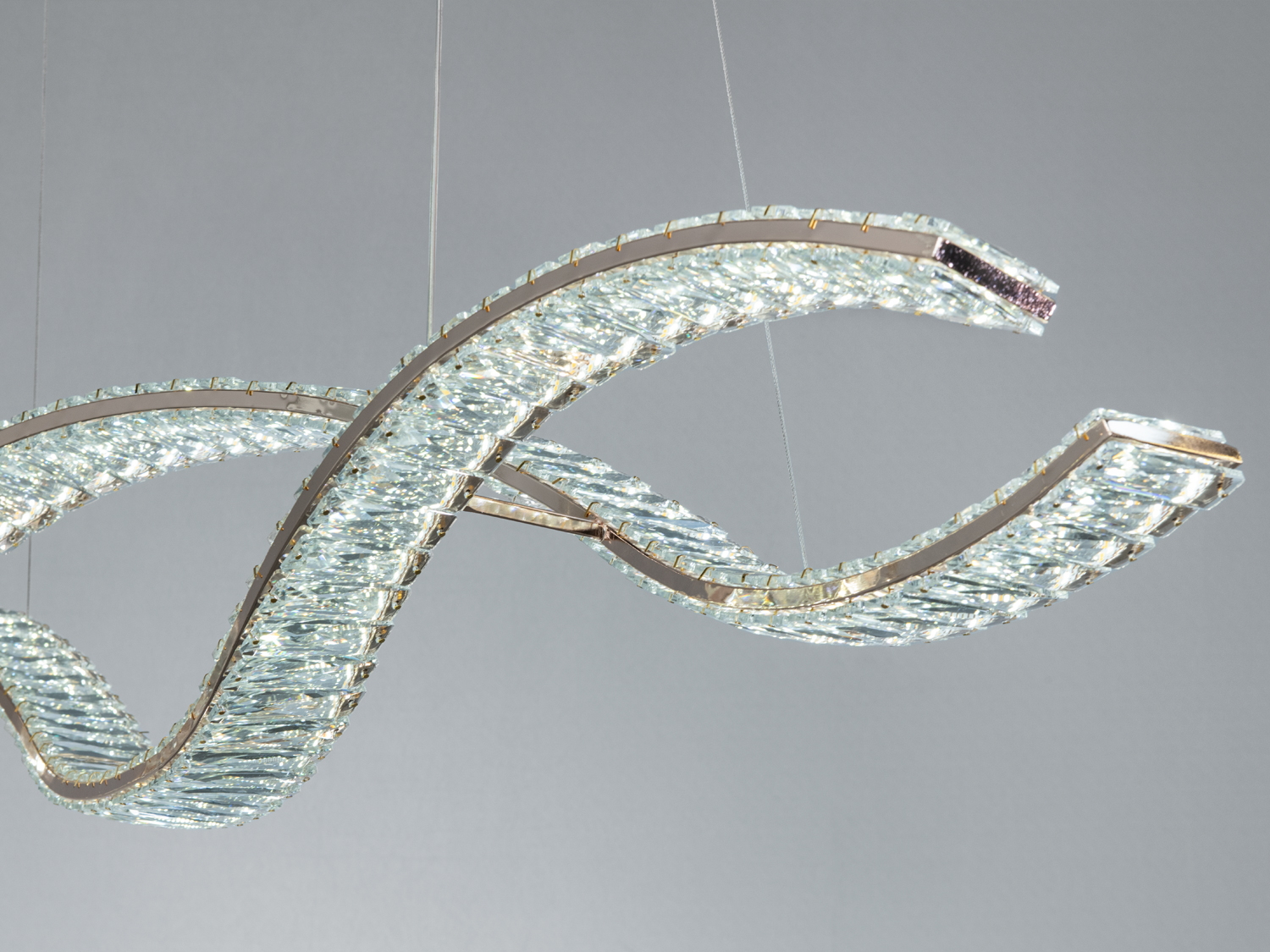 LED підвісна люстра 100Вт 581-1200G-LS золото з пультом дистанційного керування