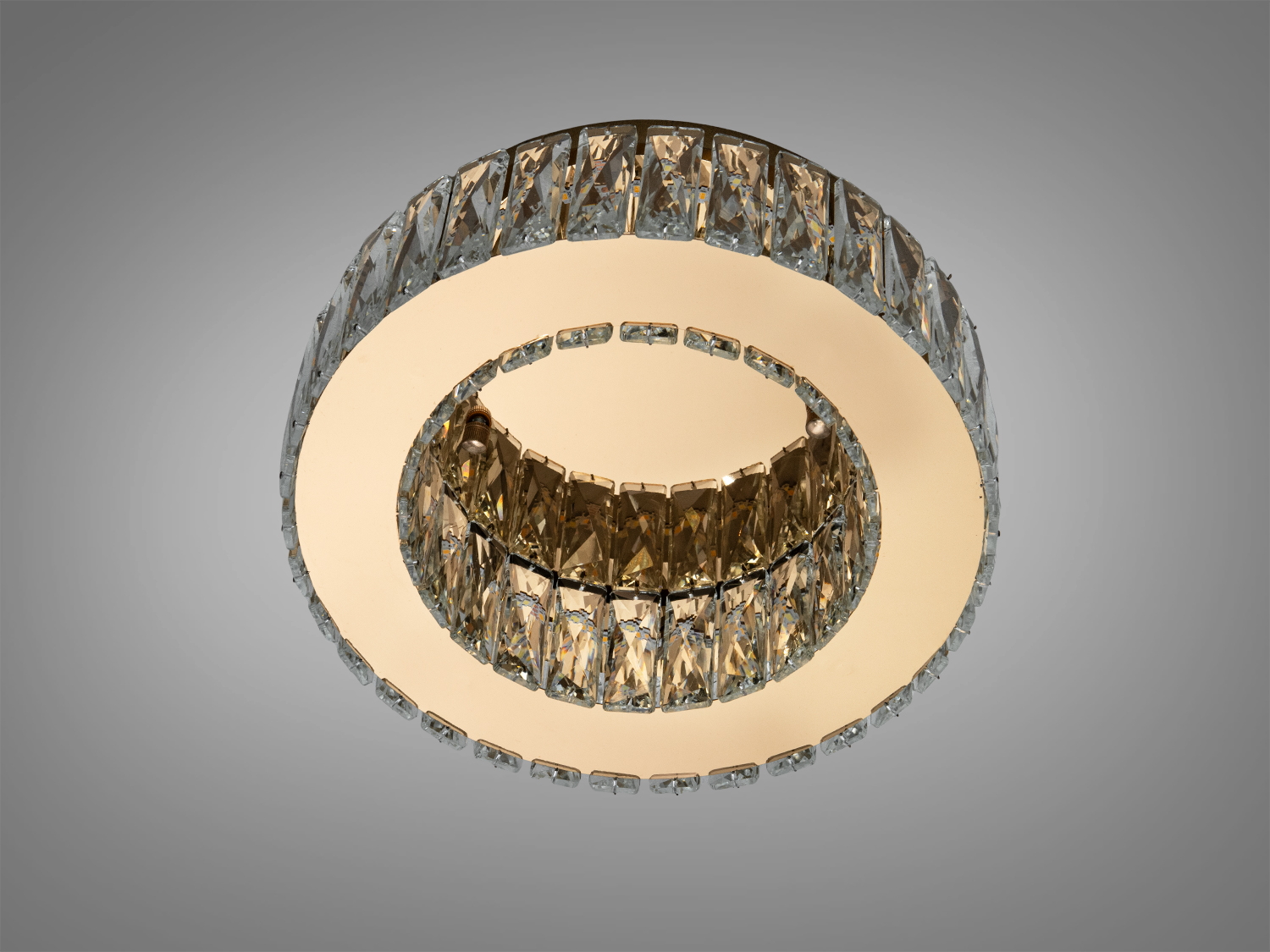 Стельова LED люстра Diasha золото 44 Вт дистанційне керування 8 м²