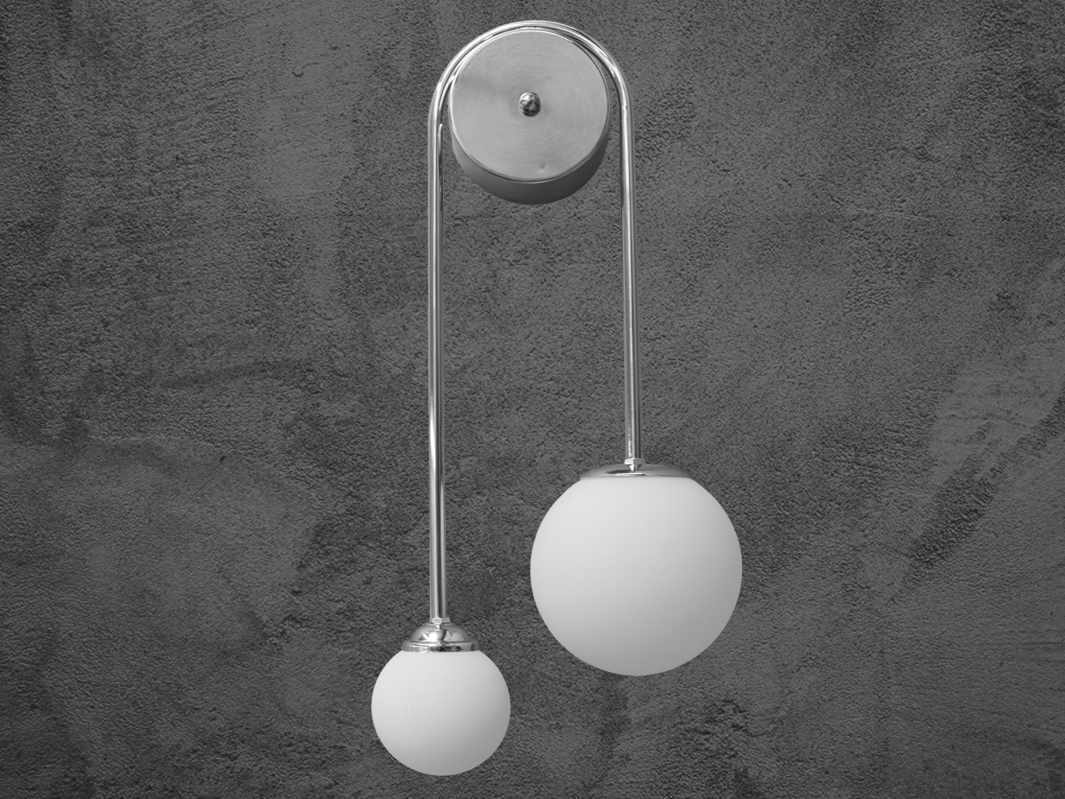 Сучасне бра в стилі лофт для коридору, колір хром