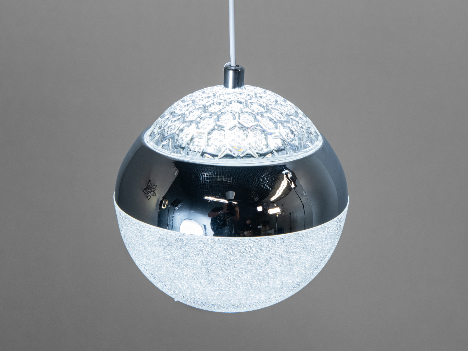 Вражаючий світлодіодний підвіс в стилі лофт, потужністю 16Вт, колір-хром