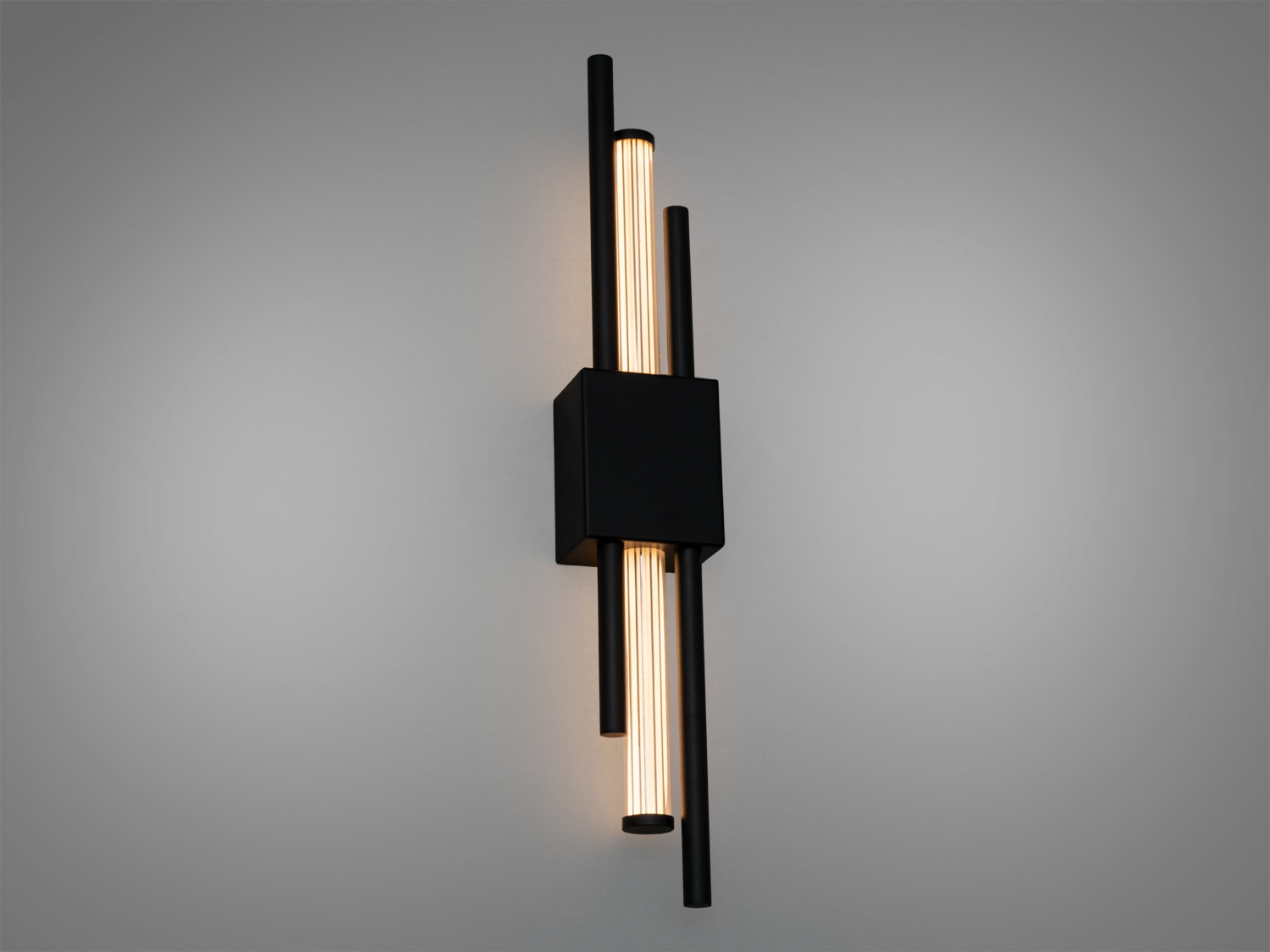 Настінне LED бра Лофт 7066BK чорного кольору 5 Вт з регулюванням CCT для сучасних інтер′єрів, акцентне світло з м′яким розсіяним світлом.