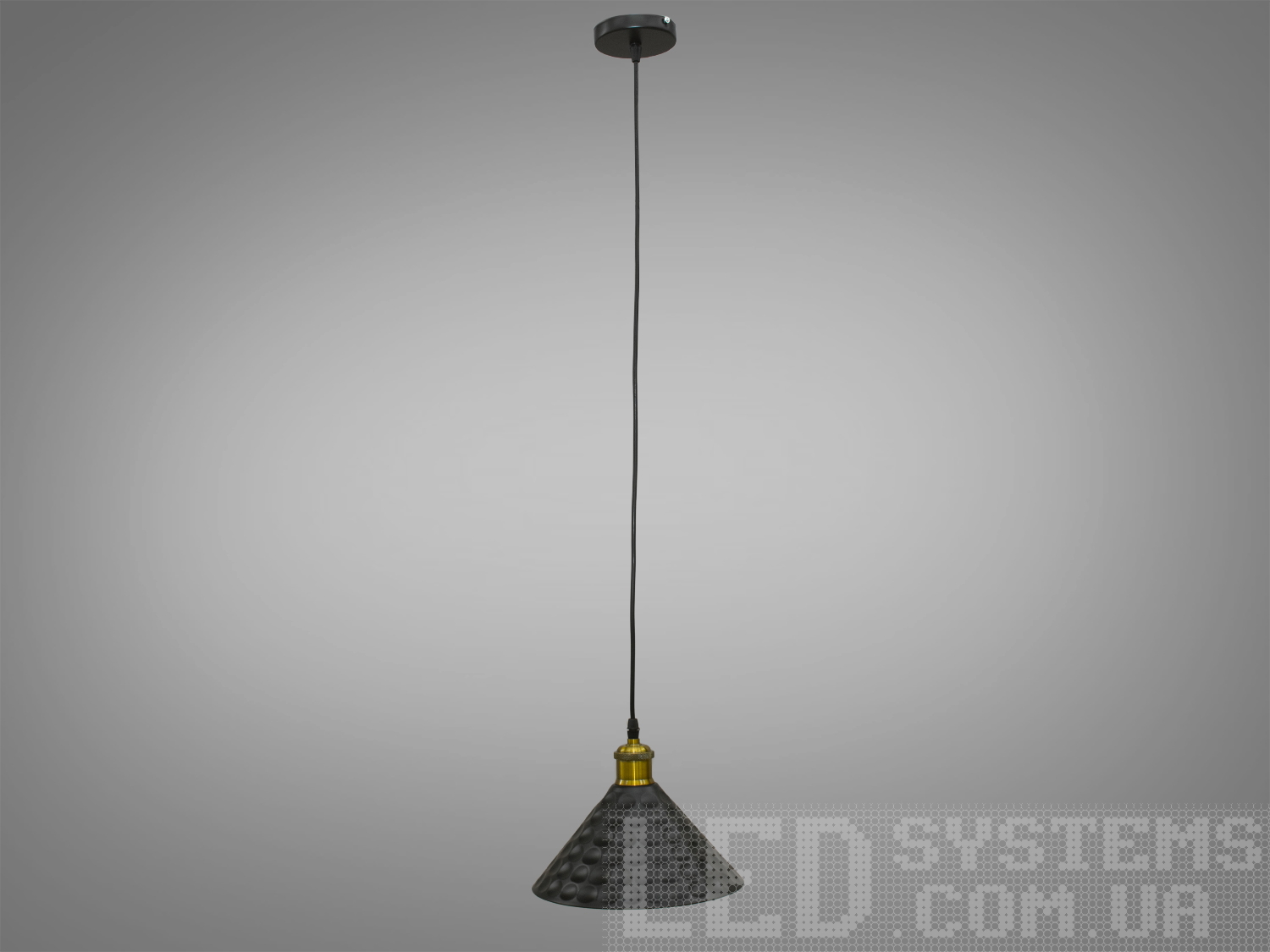 Мінімалістичний світильник у стилі Loft, колір чорнийПодвесы, Светильники 