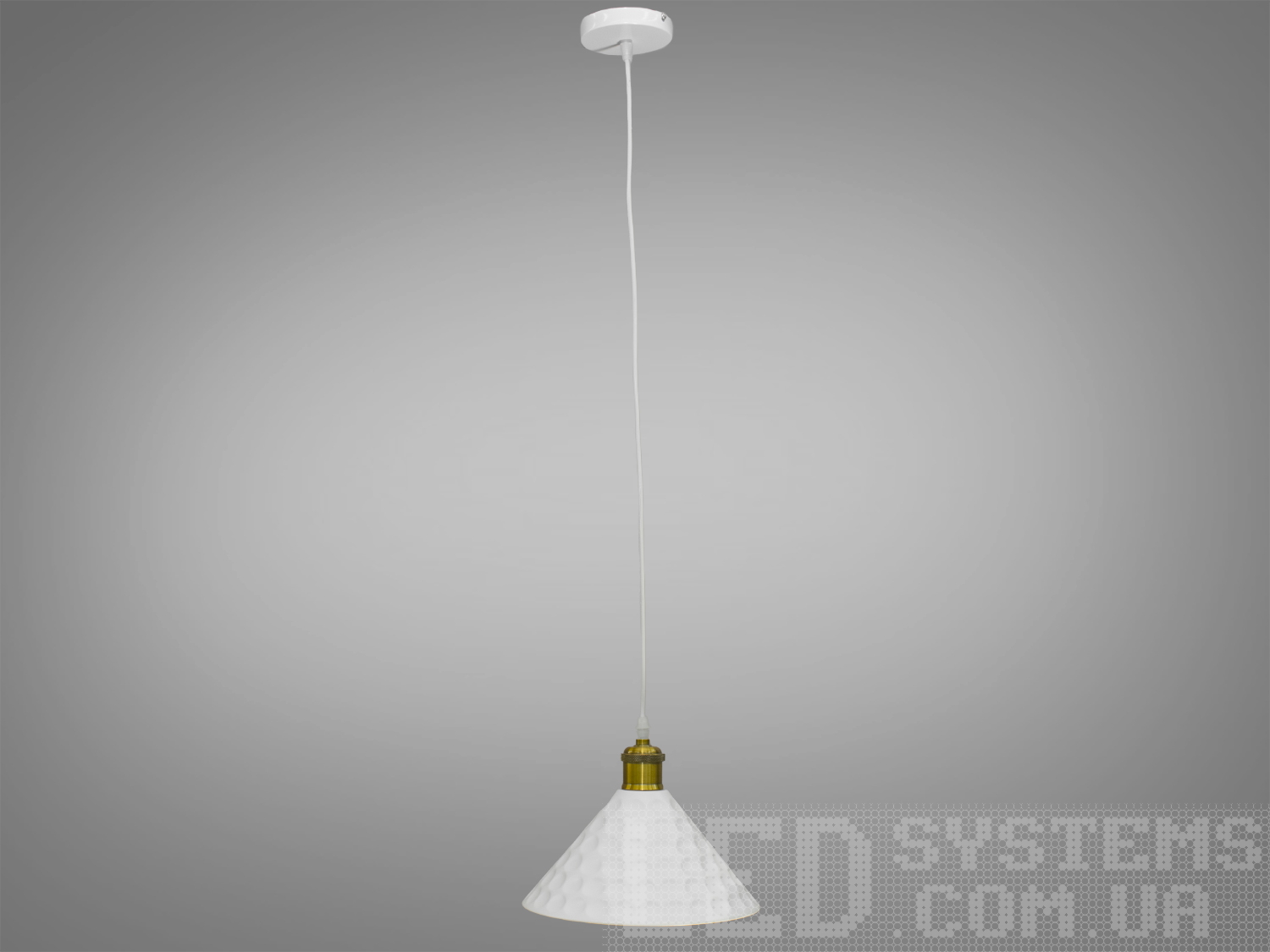 Підвісний сучасний світильник у стилі Loft, колір білийПодвесы, Светильники 