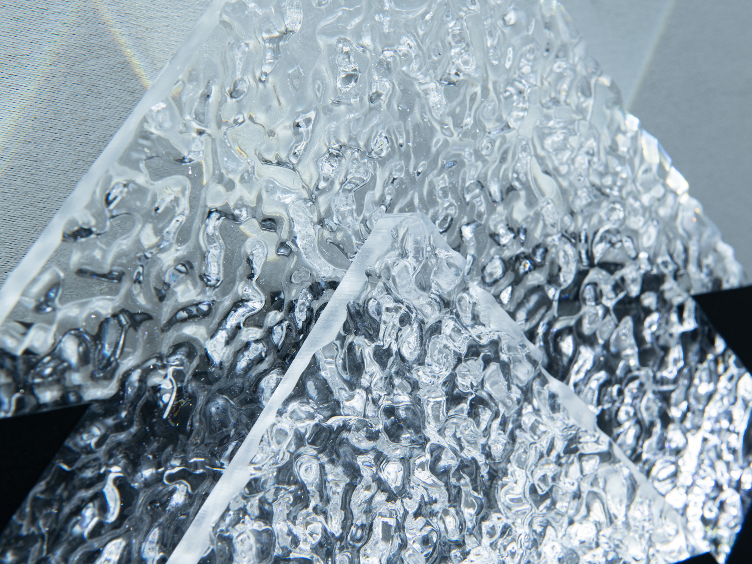 Настінне LED бра Diasha чорне 24 Вт скло ромбове мінімалізм