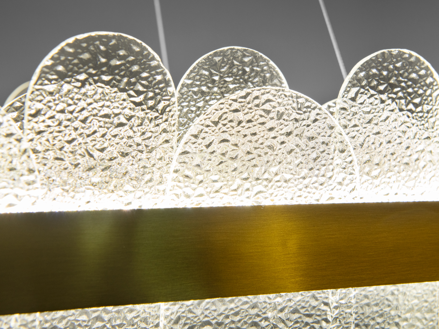 Підвісна люстра Diasha 803-800x300SGD золото LED 130Вт