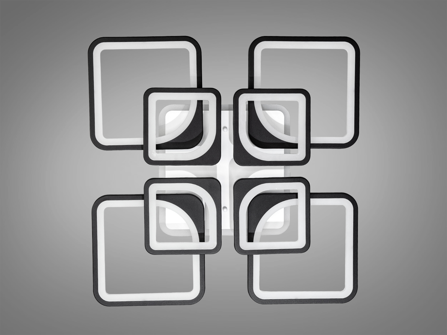 Світлодіодна люстра Серія 8060 чорний пульт 150Вт