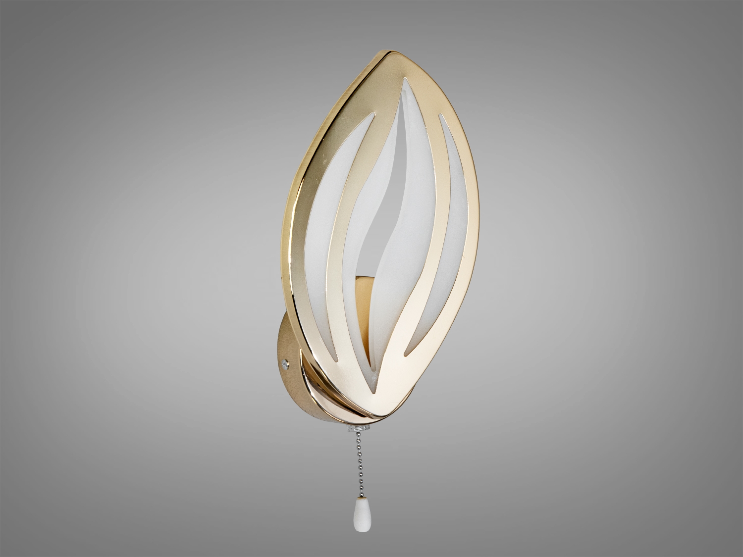 Світлодіодне бра лист золото 17W з регулюванням світла