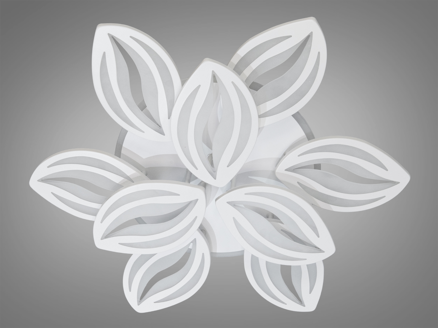 Світлодіодна люстра Diasha 8092 біла з диммером та LED підсвічуванням