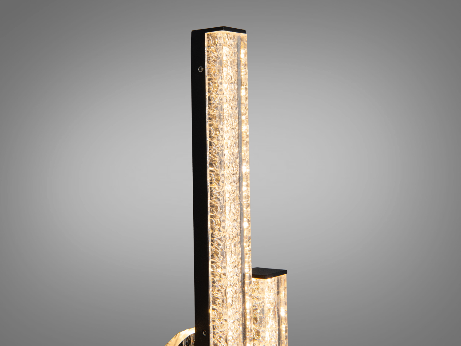 Світлодіодне настінне бра 8112BBK мінімалізм чорне CCT 3200–6000K 39 см