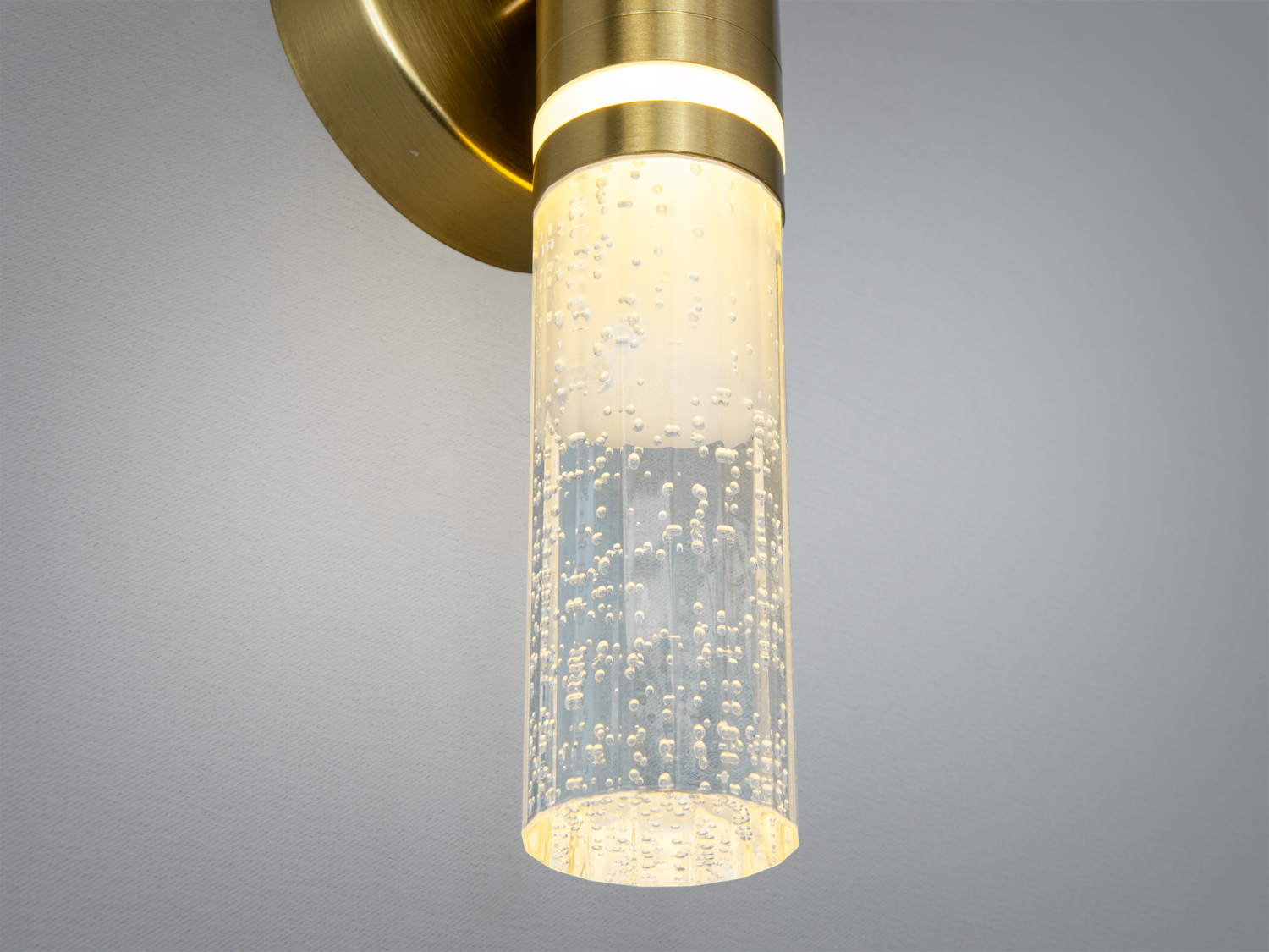 Настінне бра Diasha Minimalism золотий LED 6 Вт скло з бульбашками