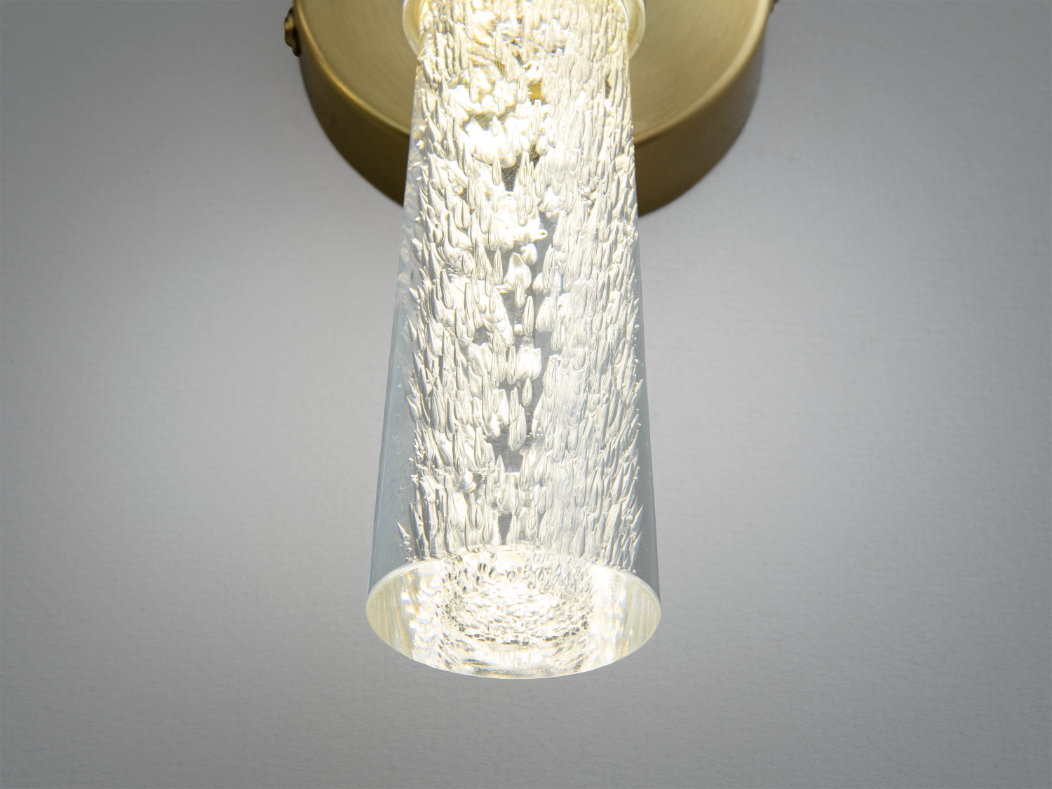 Настінне LED бра Мінімалізм золото 5 Вт сучасний дизайн з двома скляними плафонами