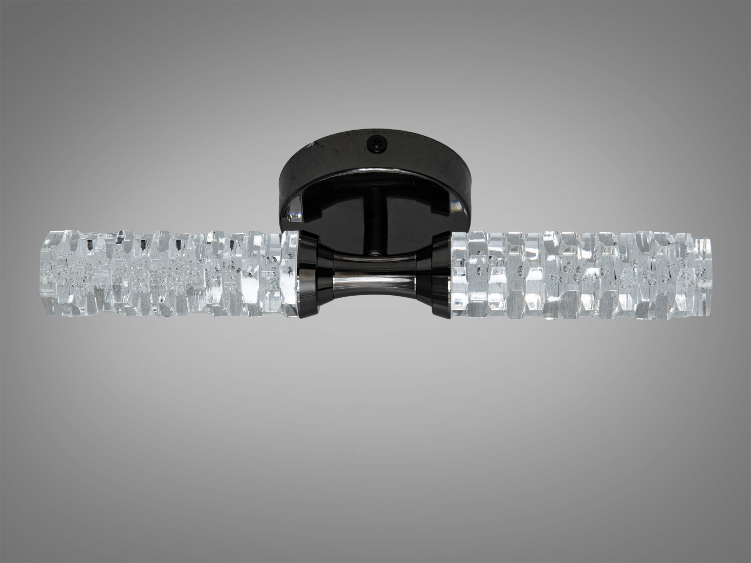 Світлодіодне бра Diasha 8151BBHR чорний хром прозорі скляні елементи мозаїка