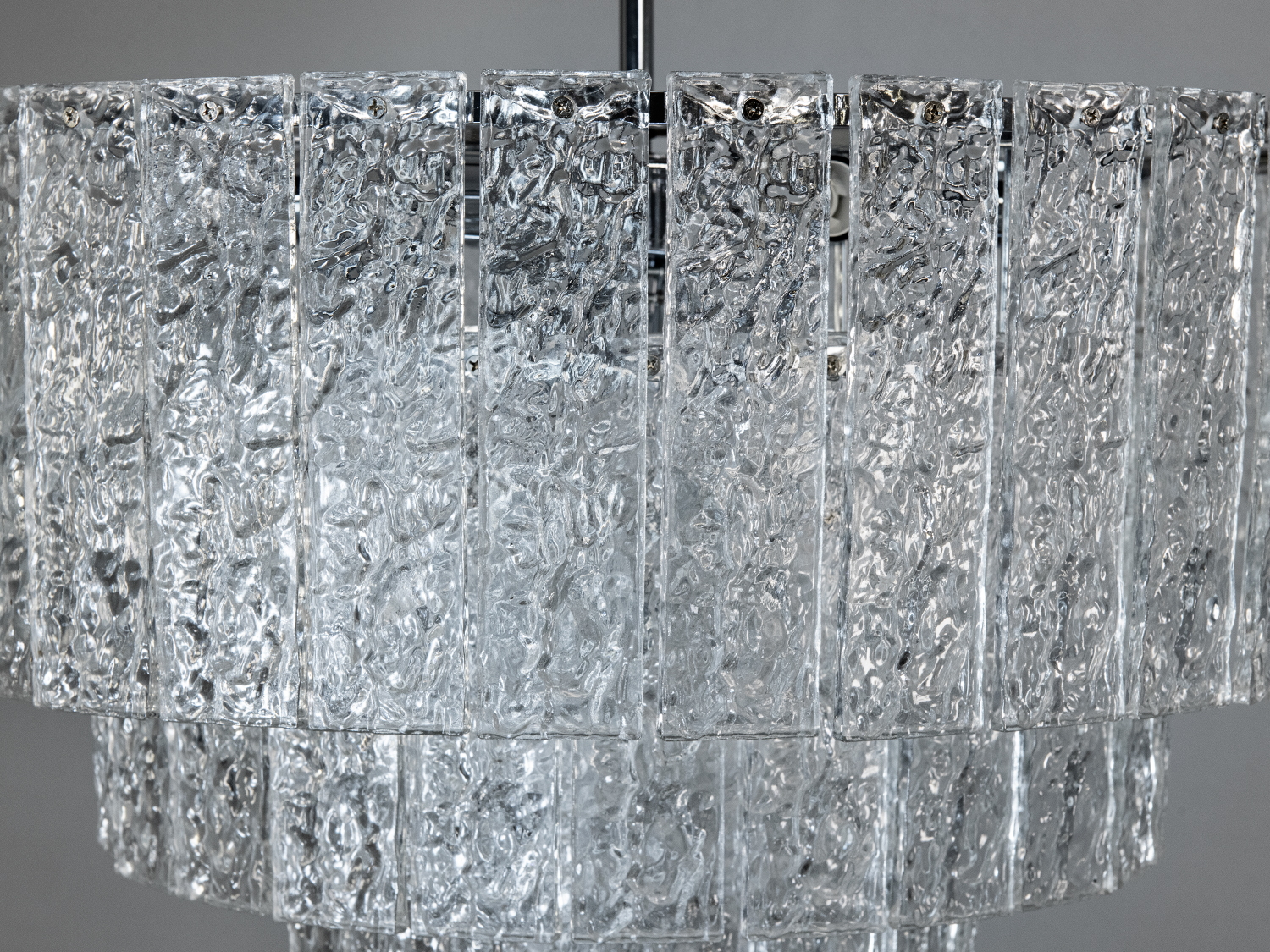 Підвісна люстра 816-600HR-LS хром кришталеві елементи 10 ламп